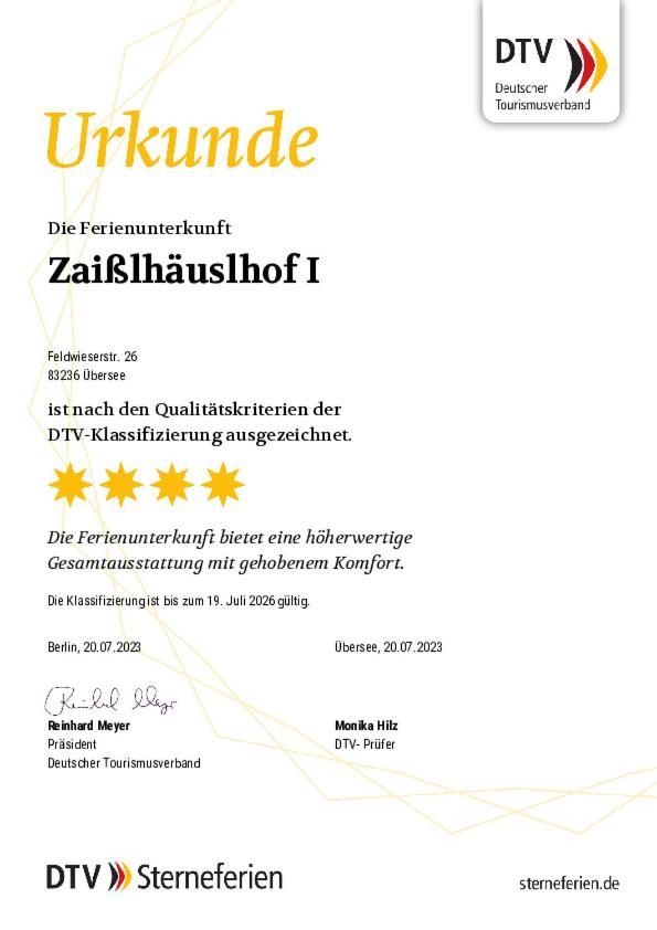 Zaisslhaeusl Hof Ferienwohnungen Übersee Стая снимка